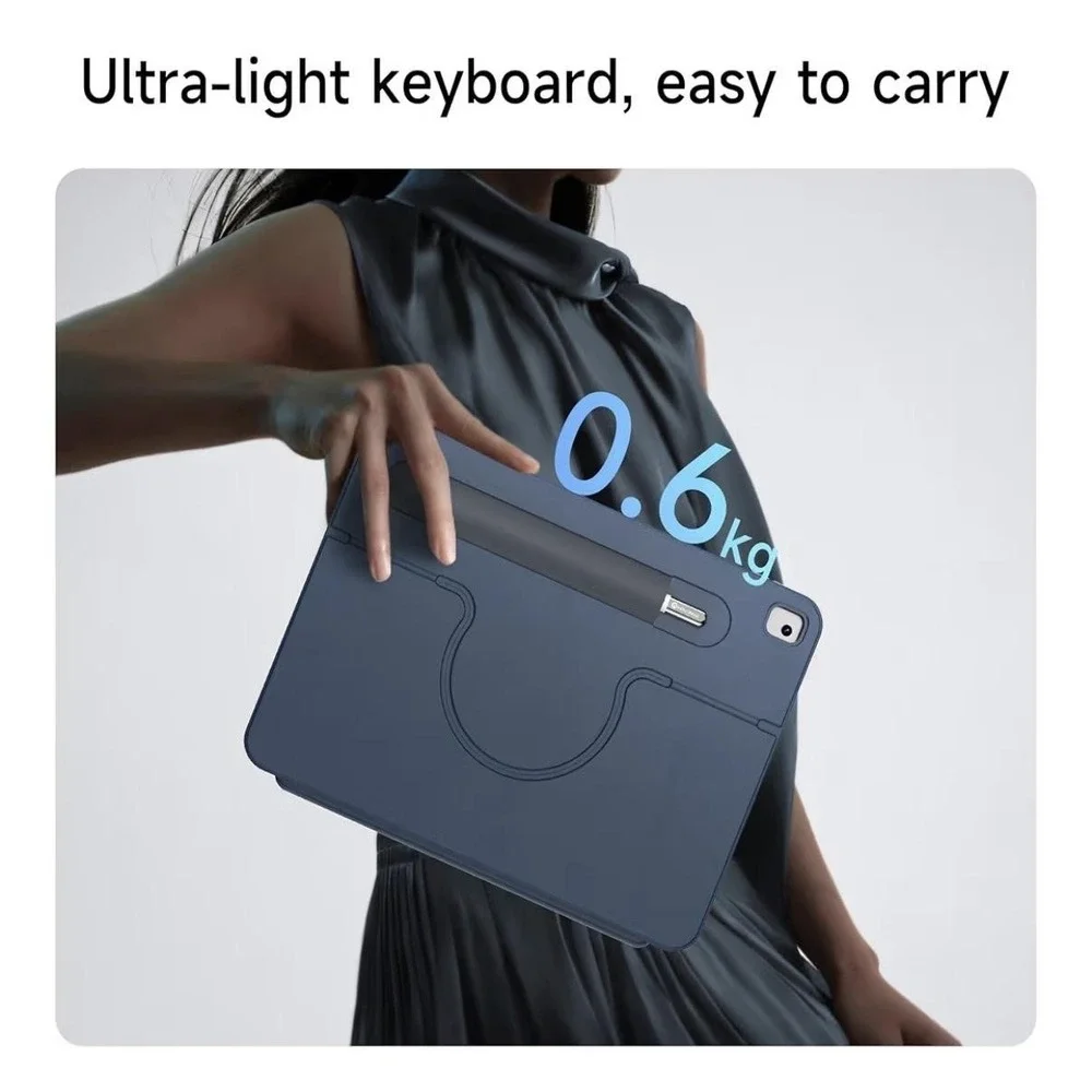 HOU Keyboard Case IPad 10.2 7th 8th 9th Air 3 Pro 10.5 Blue Bluetooth Trackpad‎